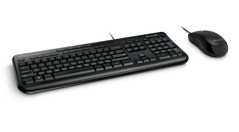 kit teclado e mouse wired microsoft 600