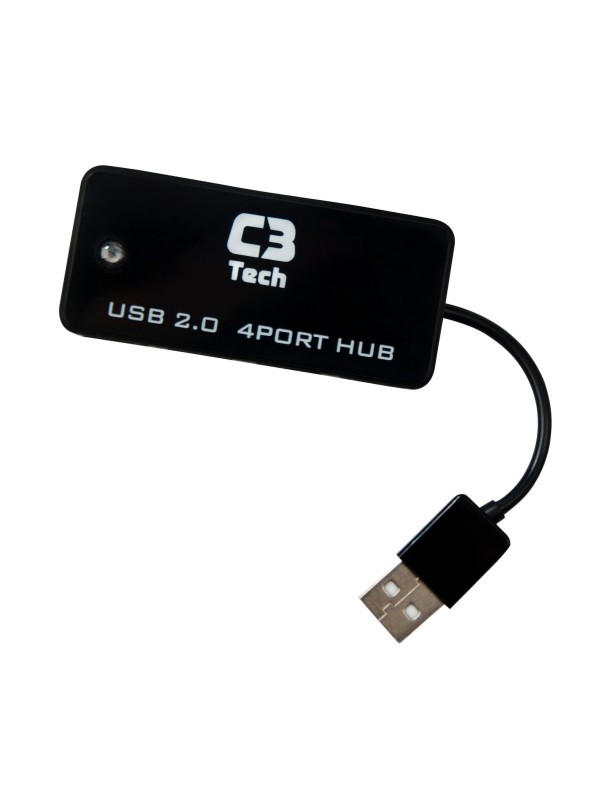 hub usb 4 portas hu-201 bk preto c3tech