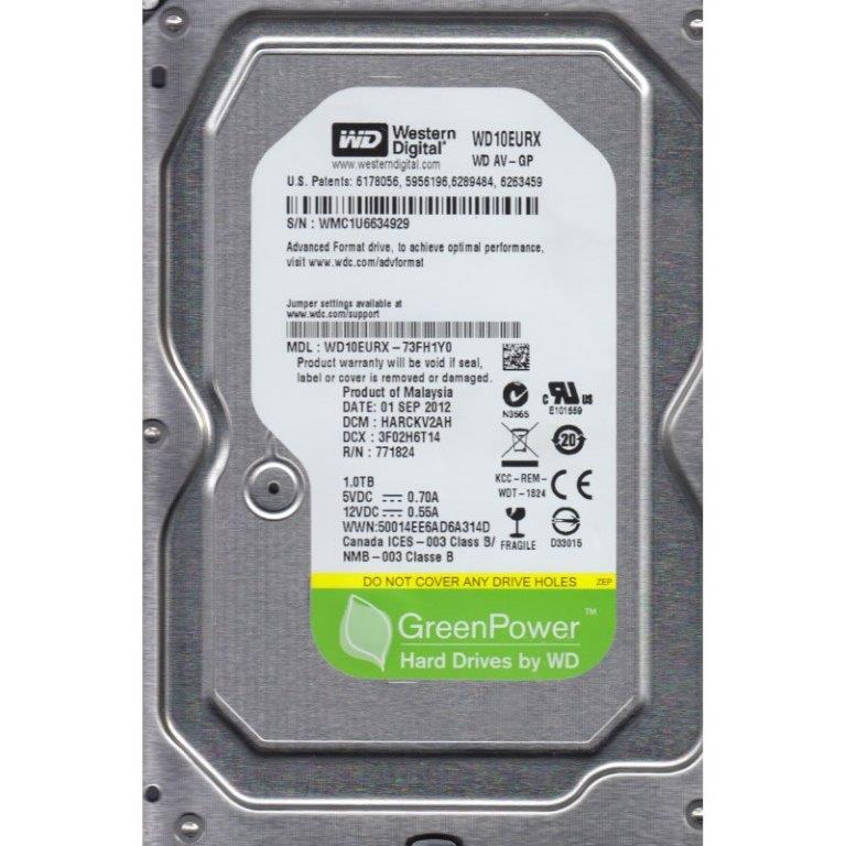 hd 1tb sata 3 w. digital wd10eurx