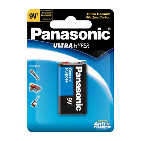 bateria  panasonic comum 9v