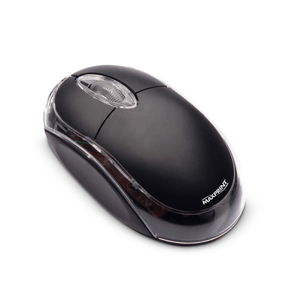 mouse optico ps2  maxprint preto
