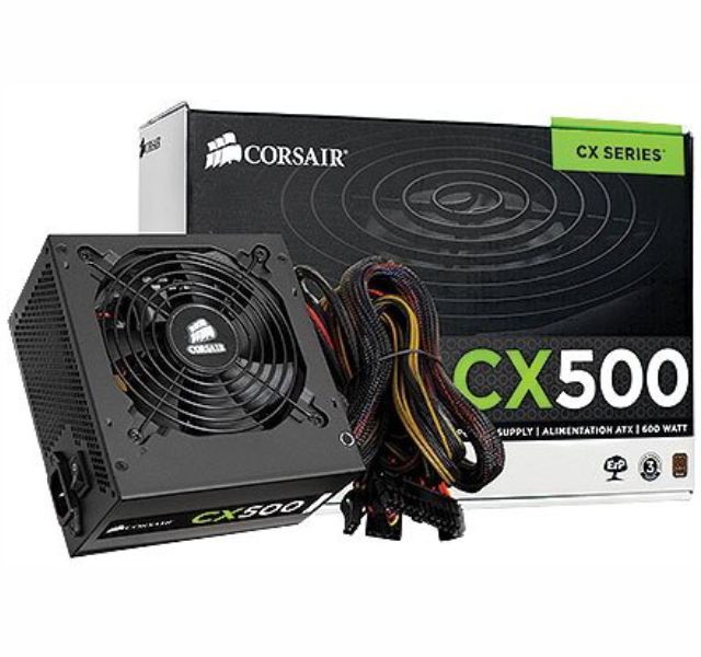 fonte 500w real corsair-cx 500w-cp-9020047-ww