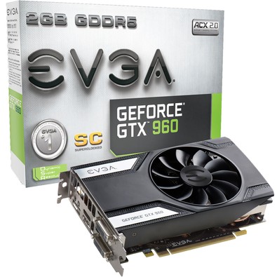 vga pci-e 2gb evga gtx960 gddr5 128 bits
