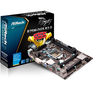 placa mae 1155 asrock b75m-dgs r2.0