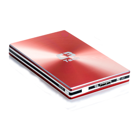 gaveta p, hd ext 2,5 usb 3.0 ch-4250  vermelho
