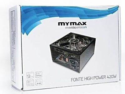fonte 420w real 24 pinos high power-mymax
