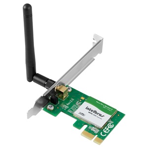 placa de rede pci exp-wpn200-wir-150mbps intelbras