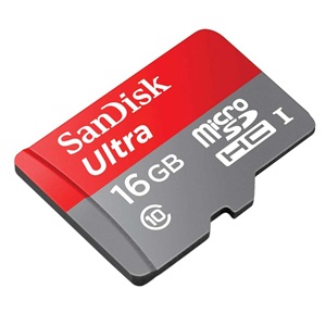 micro sd c, adaptador 16gb ultra cl10 sandisk