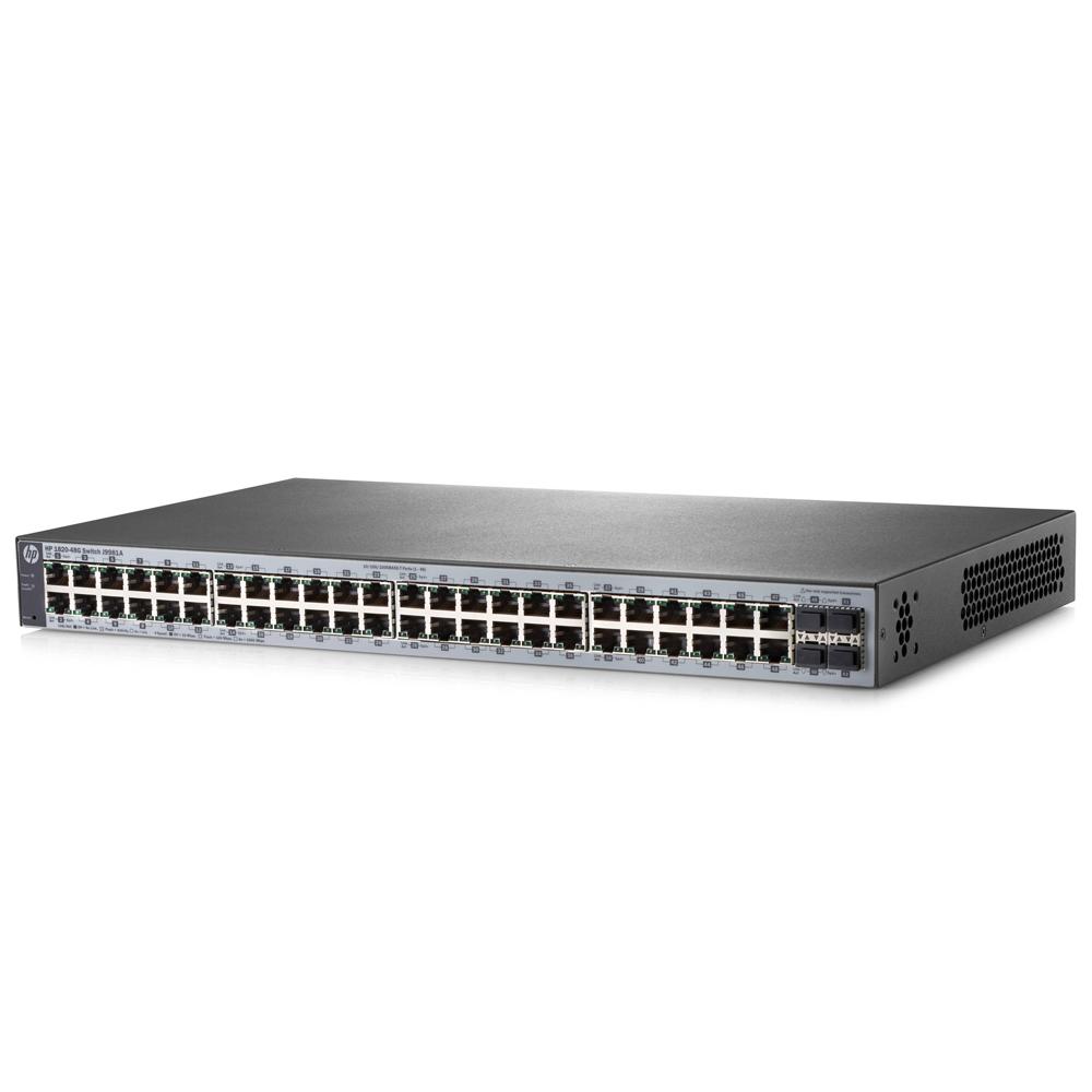 switch 48 portas 10, 100, 1000 hp-1820-48g-j9981a