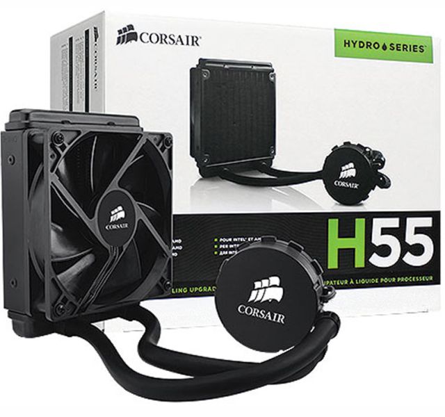 coler lquido corsair hydro series quiet edition h55 - cw-9060010-ww