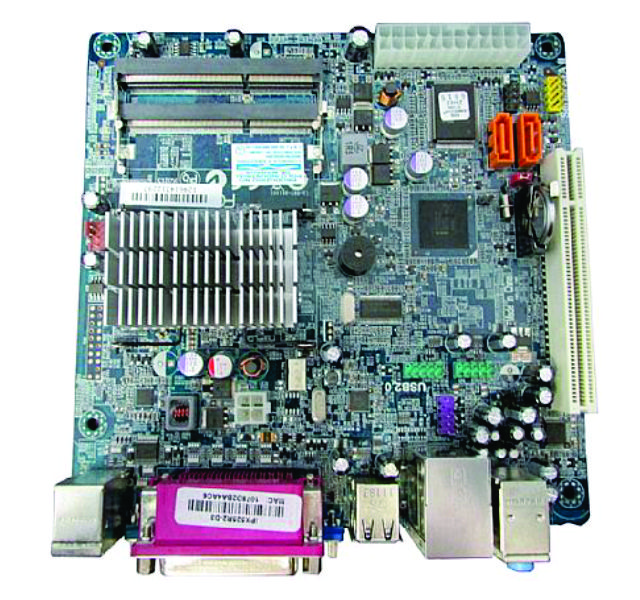 placa mae pcware mini itx atom d.core ipx525r2-d3