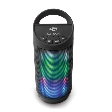 caixa de som bluetooth beat sp-b50bk c3 tech - preto