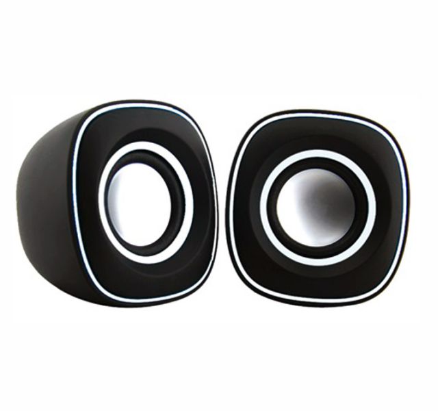 cx de som mymax usb 2.0 spk-sp100, wh-preto, branco