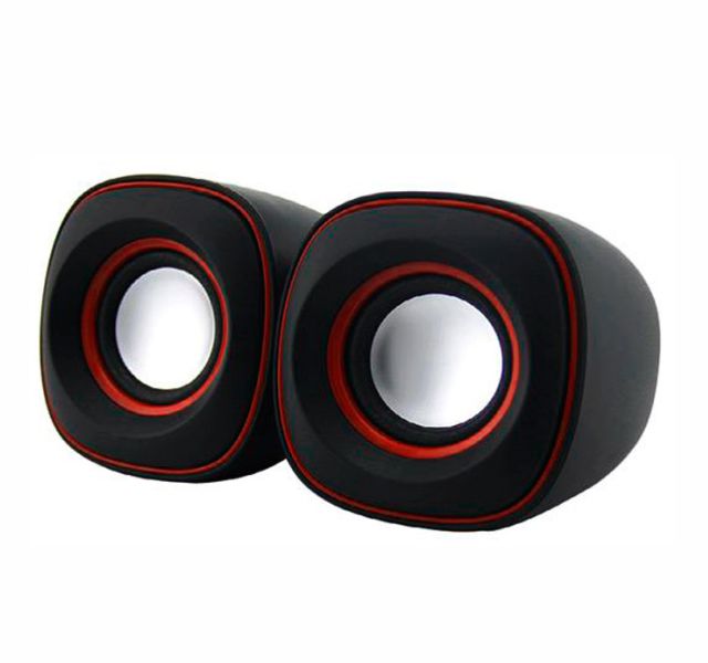 cx de som mymax usb 2.0 spk-sp100, rd-preto, verm.