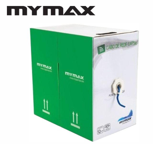cabo de rede cat6e cx 305m azul multitoc