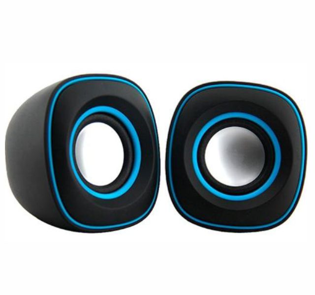 cx de som mymax usb 2.0 spk-sp100, bl-preto, azul.