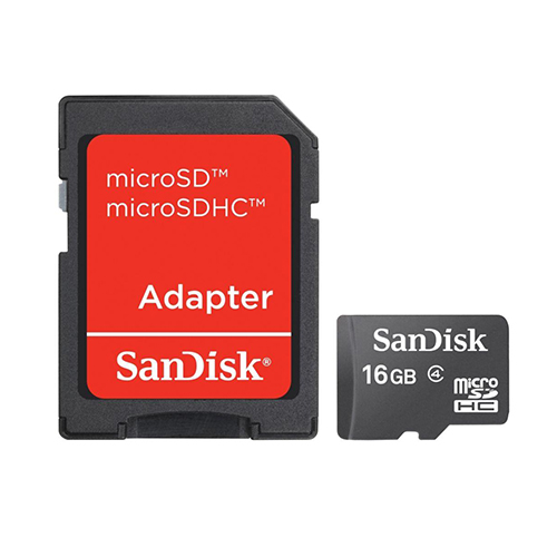 micro sd c, adaptador 8gb cl 4 sandisk
