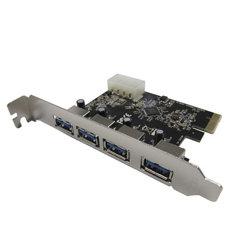 placa pci-e 4 portas usb 3.0 dp-43 dex