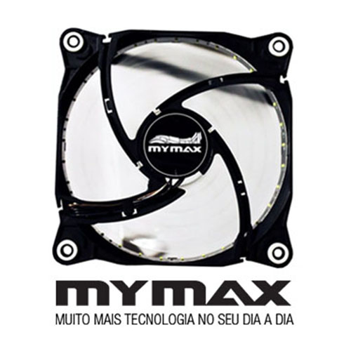 cooler p, gabinete 12x12  branco 33 leds- mymax