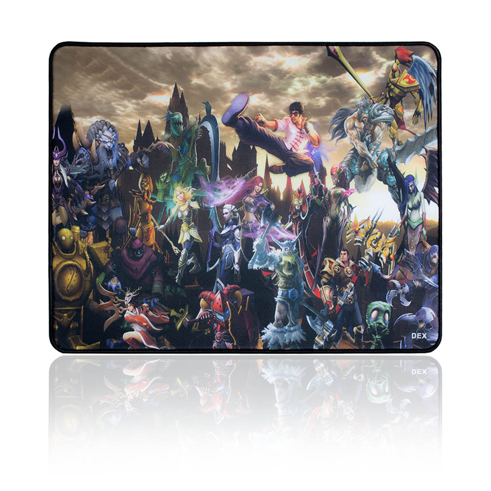 mouse pad gamer variado emborrachado dex medio