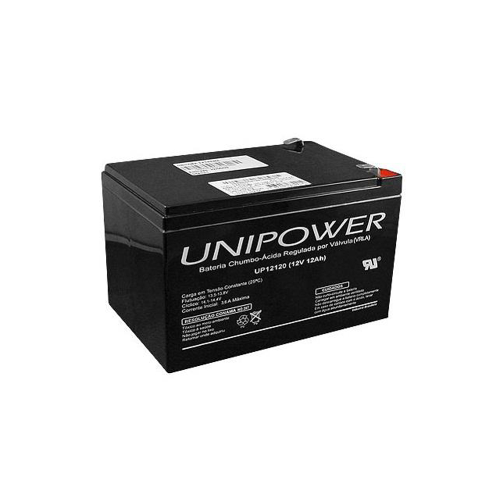 bateria selada 12 v 12 ah estacionaria unipower