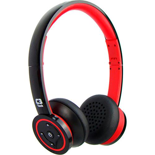 fone de ouvido s, fio-bluetooth h-w955b c3tech-red