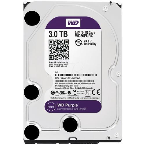 hd 3tb sata 3 w. digital wd30purx purple