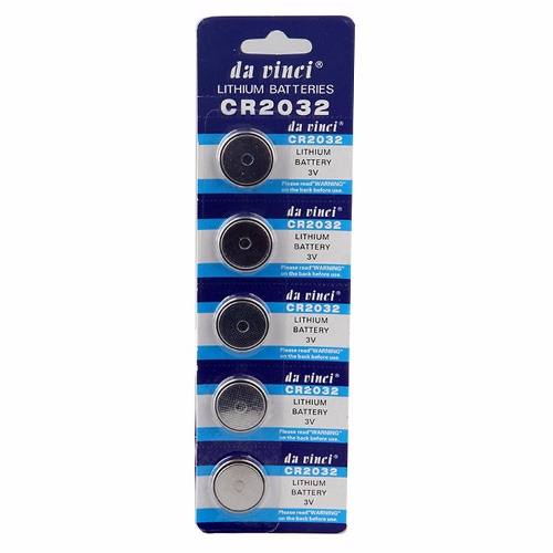 bateria cr2032  c, 05 unidades lithium 3v da vinci