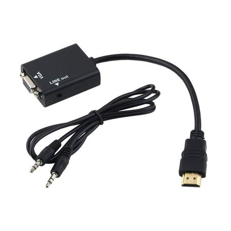 cabo conversor hdmi p, vga femea  24cm