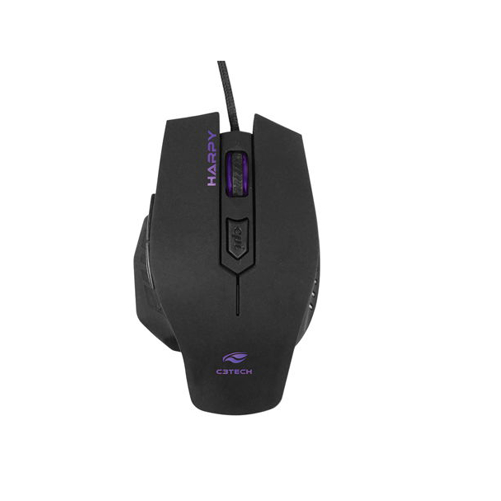 mouse optico usb gamer c3tech harpy mg100bk-preto