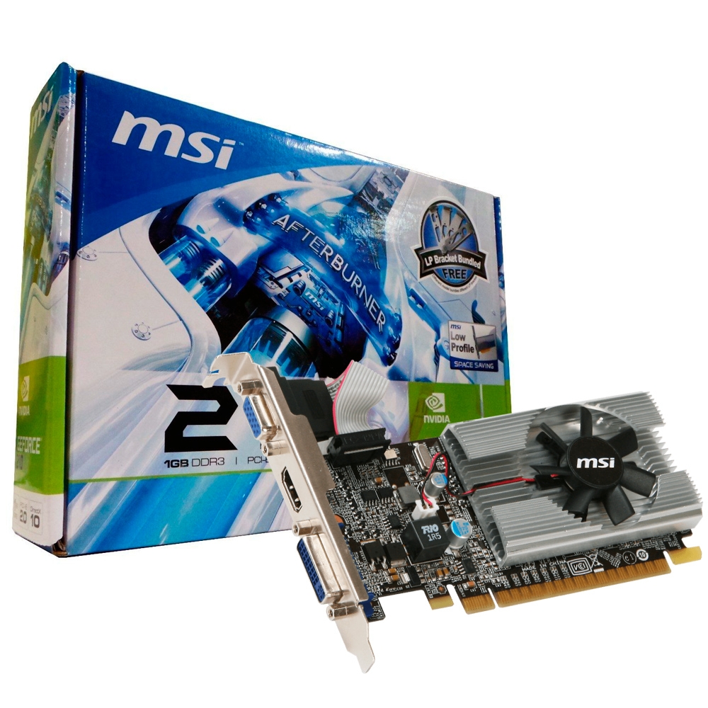 vga pci-e 1gb msi n210 ddr3 64bits n210-md1g, d3