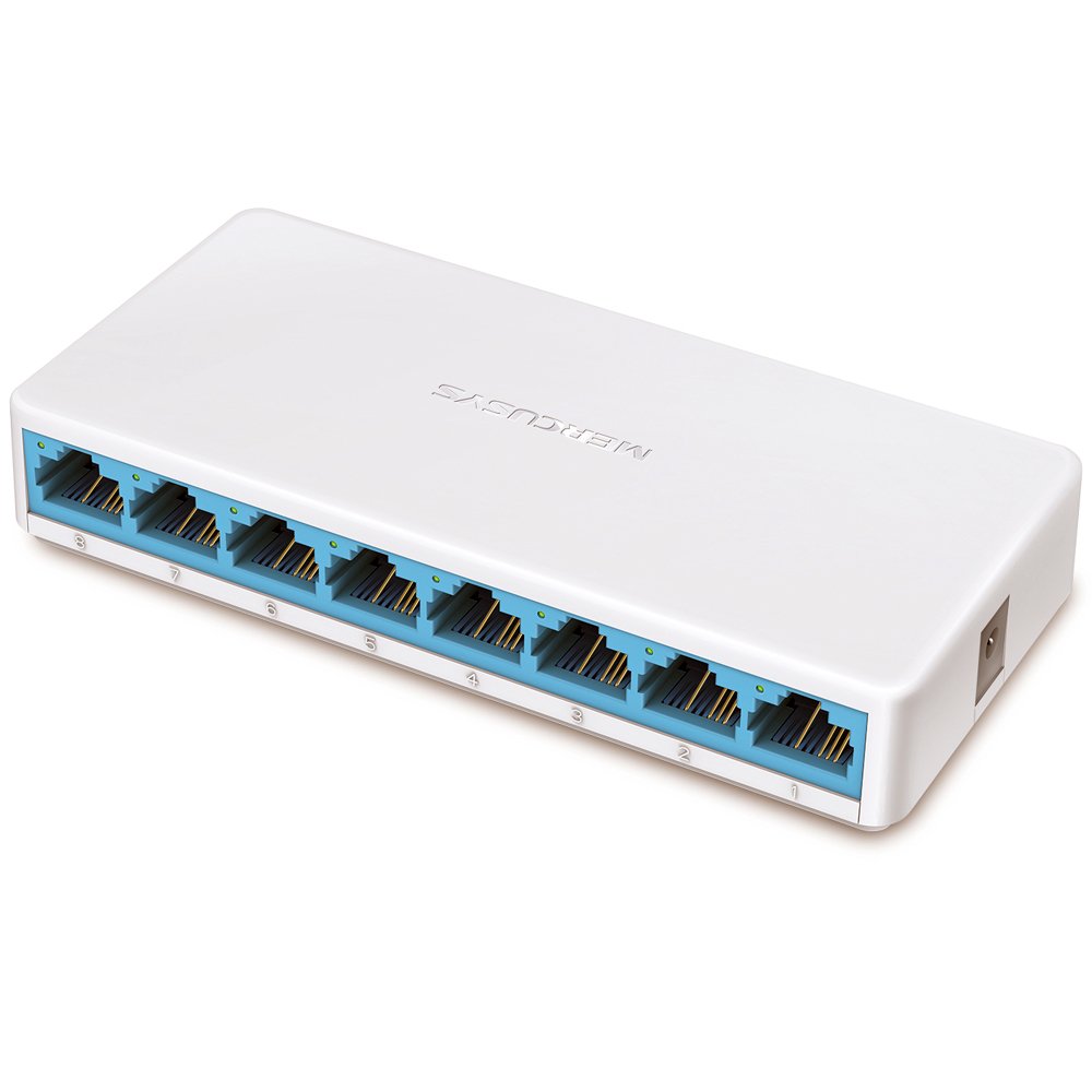 switch 08 portas 10, 100 mbps  mercusys ms108(eu)