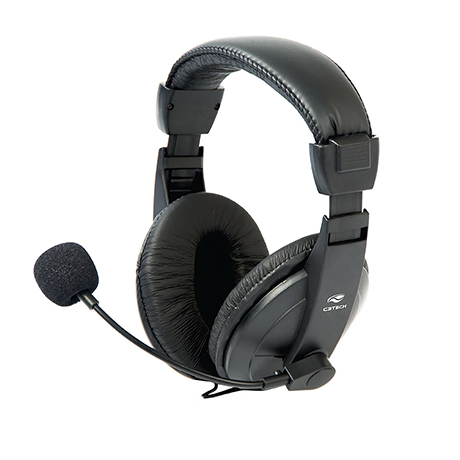 headset c3 tech voicer confort c,  microfone preto - ct662863