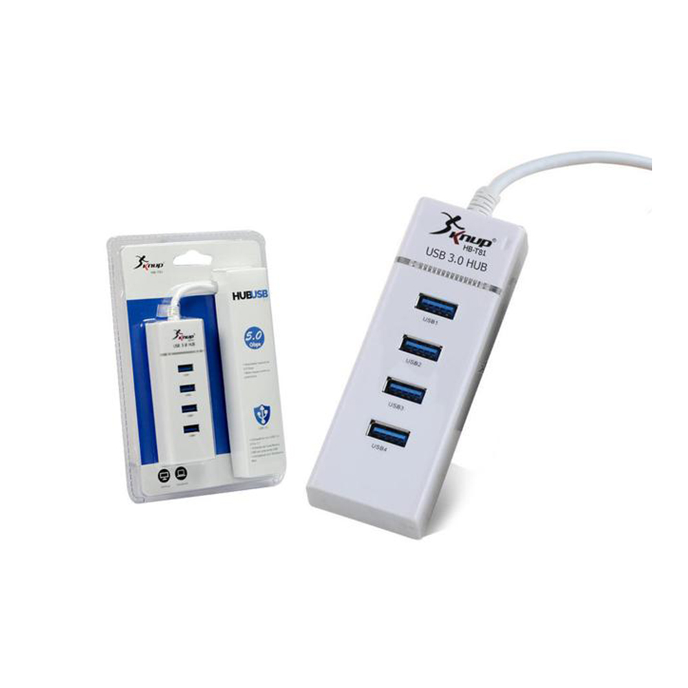 hub usb 4 portas 3.0  hb-t81 knup