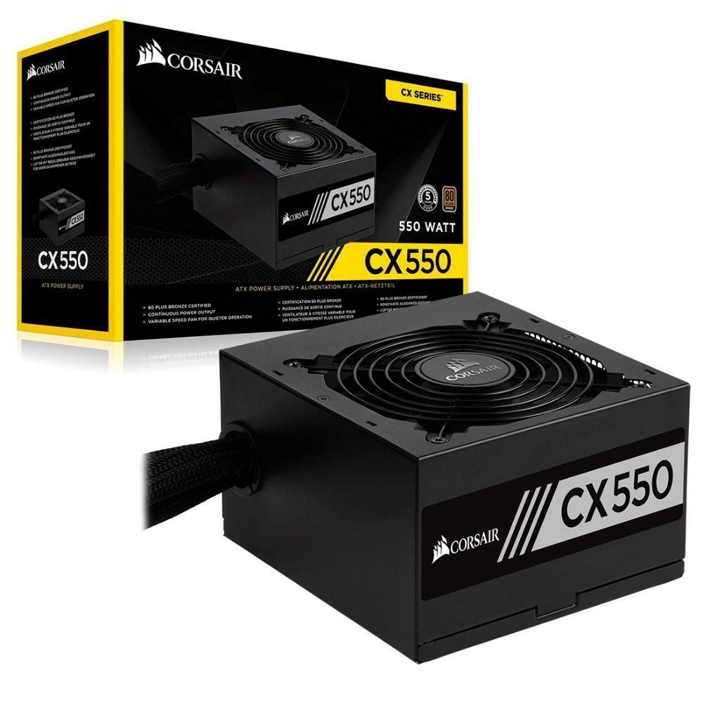fonte 550w real corsair-cx 550w-cp-9020121-ww