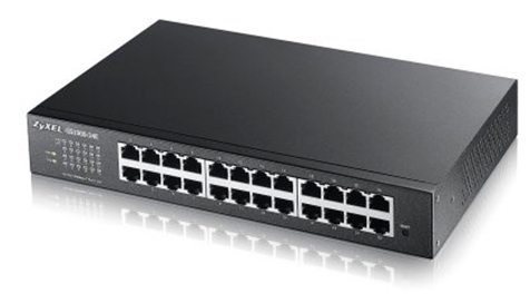 switch 24 portas 10, 100, 1000 zyxel-gs1900-24