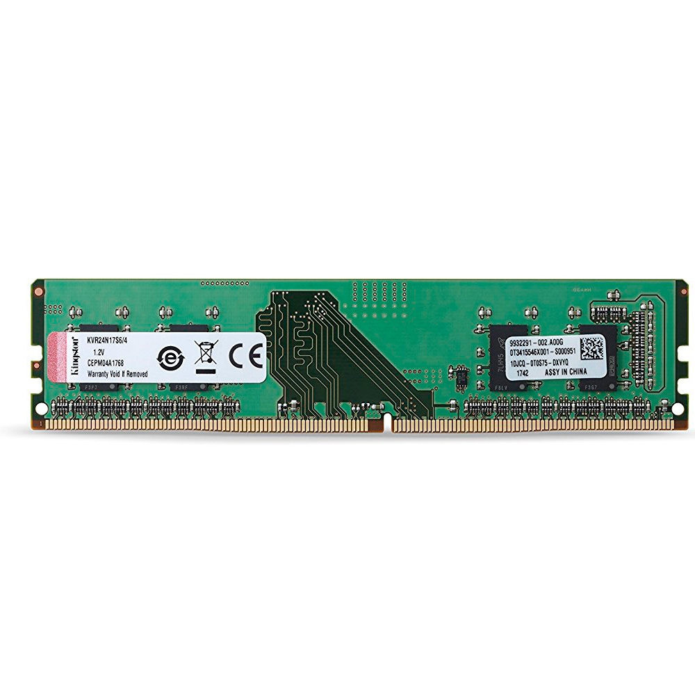 memoria ddr4 2400 4gb kingston -kvr24n17s6, 4
