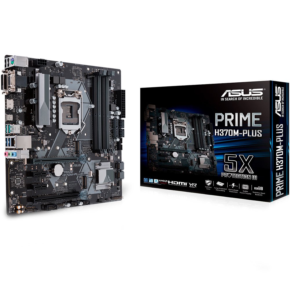 placa me 1151 asus prime h370-plus ddr4