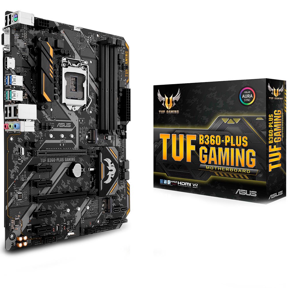 placa mae 1151 asus b360 plus-tuf gaming-ddr-4