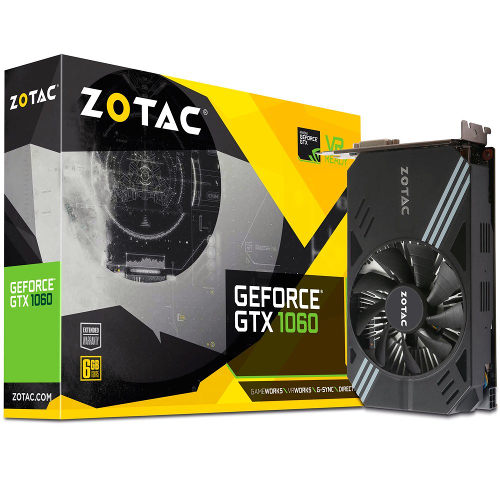 vga pci-e 6gb zotac geforce gtx1060 192bit gddr5