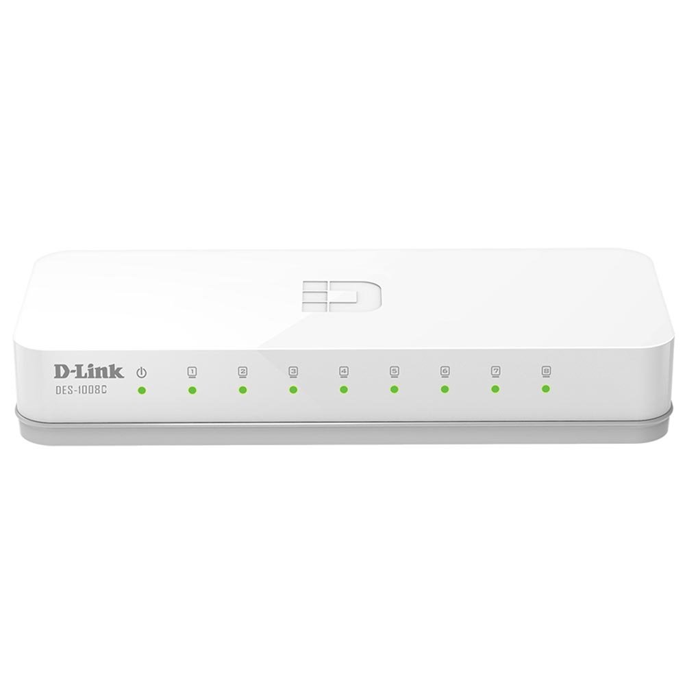 switch 08 portas 10, 100 d-link  des-1008c