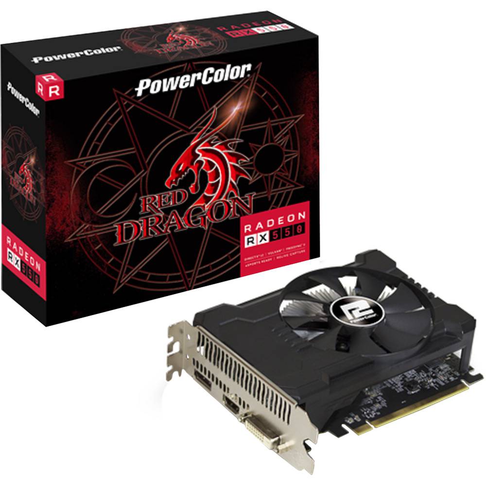 vga pci-e 2gb powercolor-radeon rx-550 ddr5-128bit