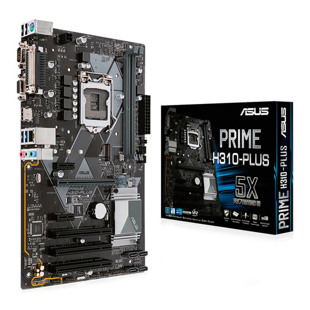 placa mae 1151 asus prime h310-plus ddr4