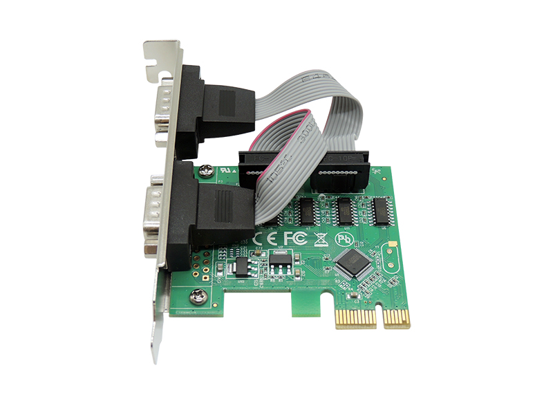 placa pci-express  c, 2 serial db9-kp-t89  knup
