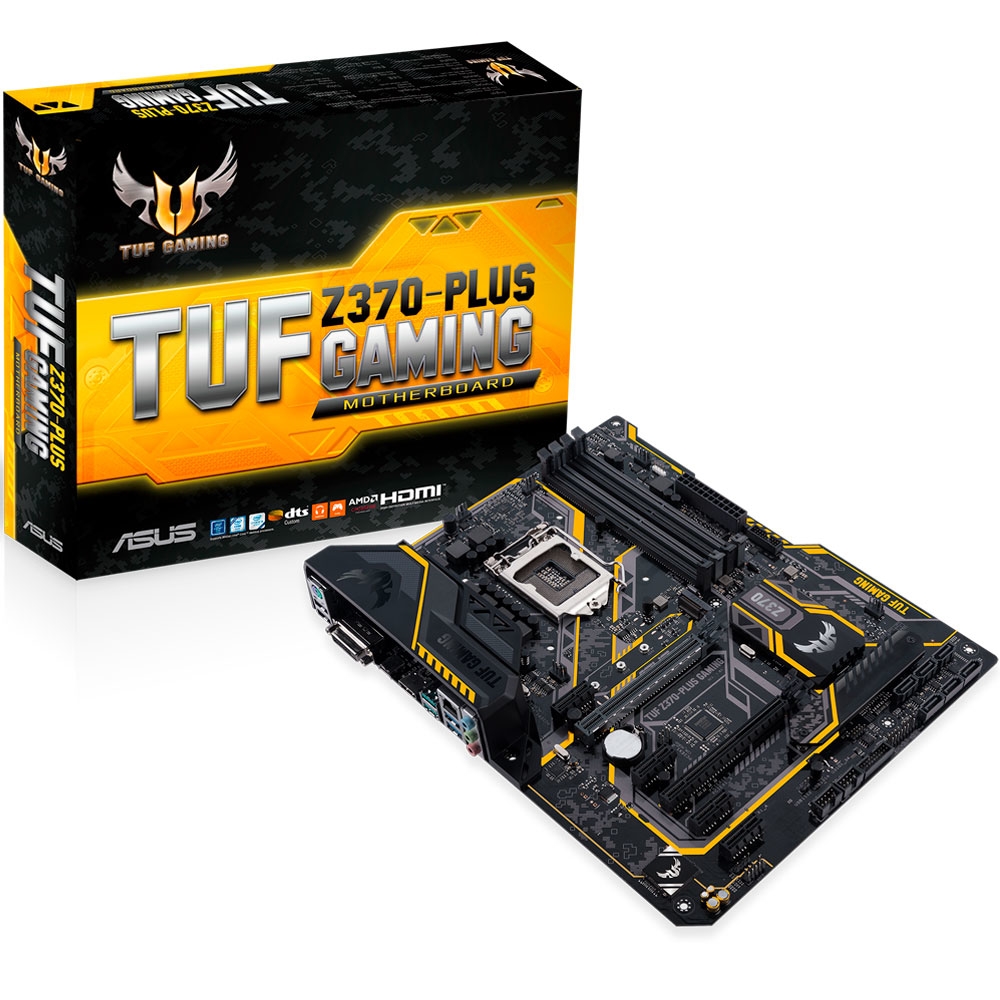 placa mae 1151 asus z370-plus-tuf gaming, br-ddr-4