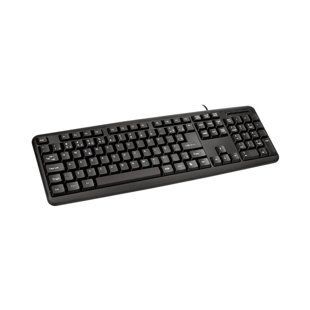 teclado usb padrao ck-kb15 coletek preto