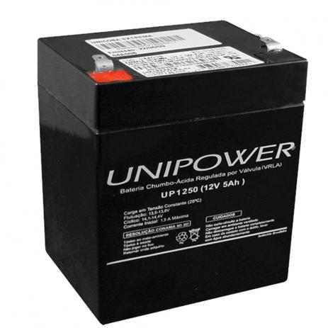 bateria selada 12 v 5.0 ah estacionaria unipower