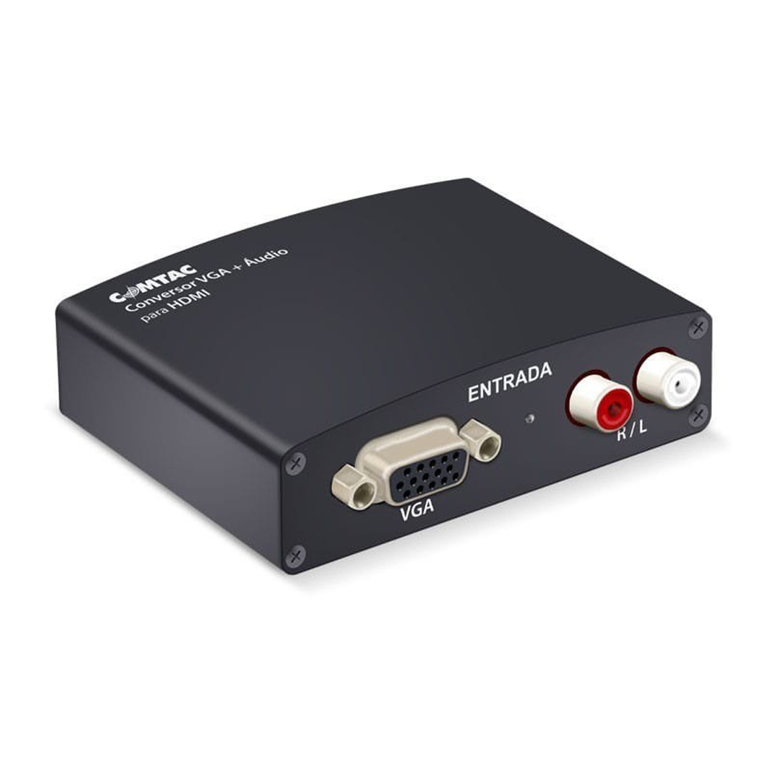 conversor vga femea p, hdmi+audio-le-4112 lelong