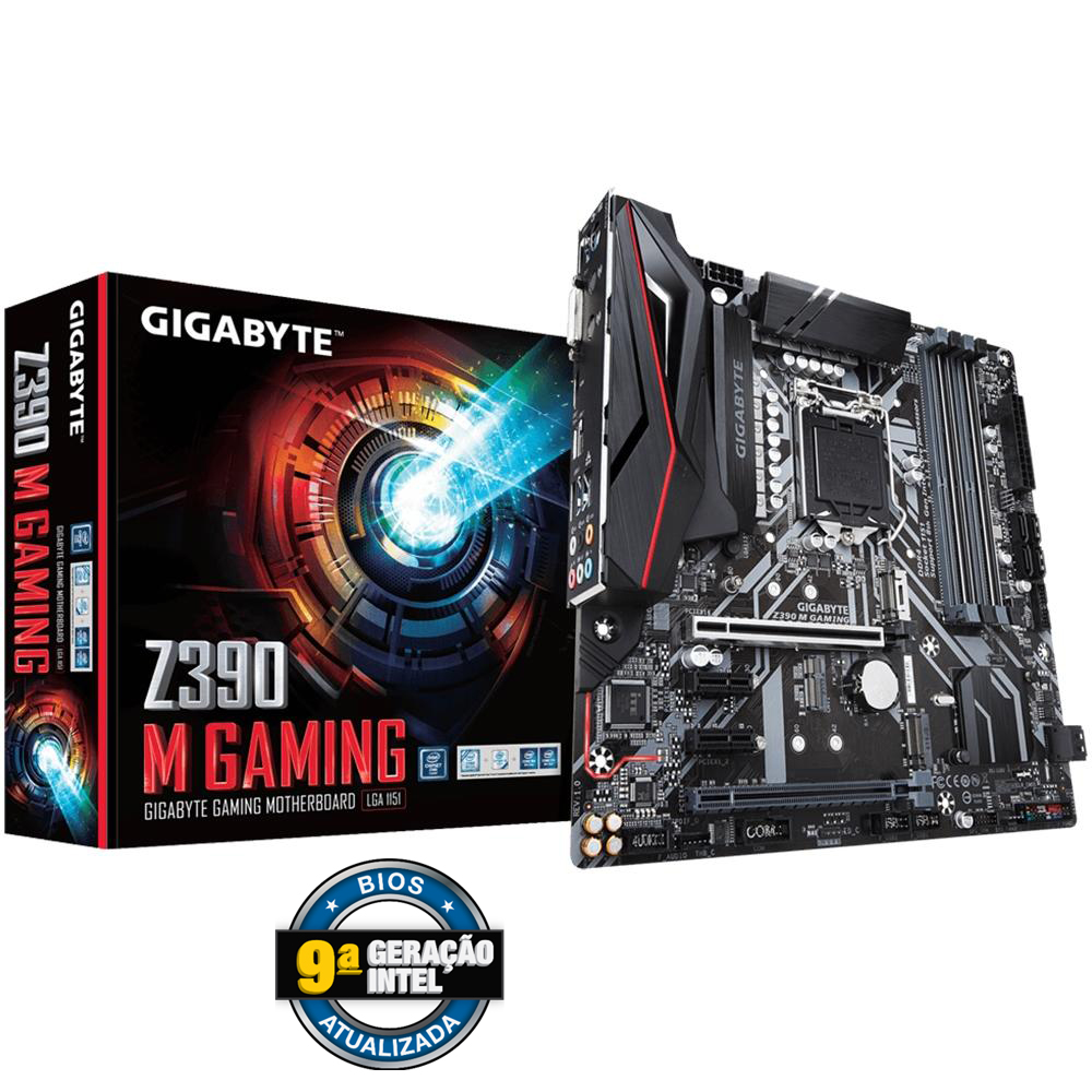 placa mae gigabyte z390m gaming 3 -ddr-4