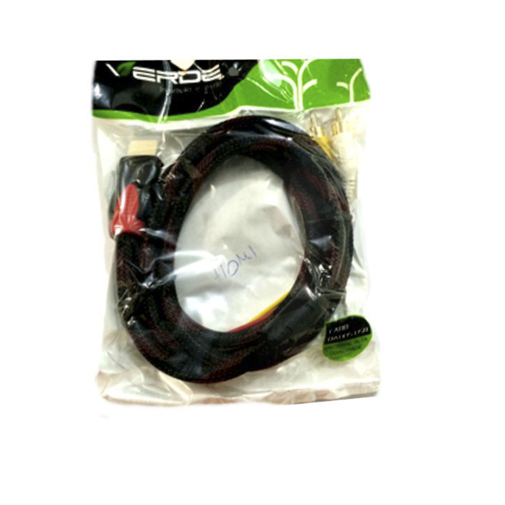 cabo hdmi, hdmi 3m-1.4 c, filtro malha-verde